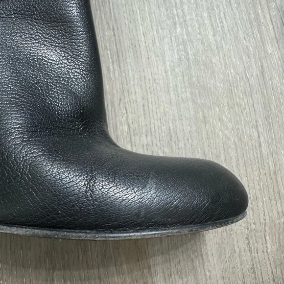 Nanette Lepore Femme Fatale Genuine Leather Boots in Grey. Size 8.5. Worn 3x. - Picture 8 of 9